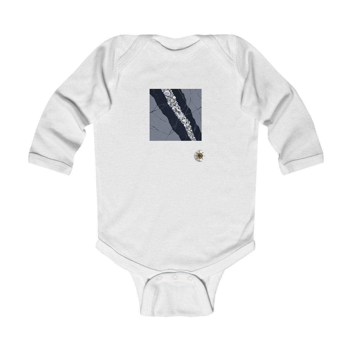 HD Silver Vein Infant Long Sleeve Bodysuit