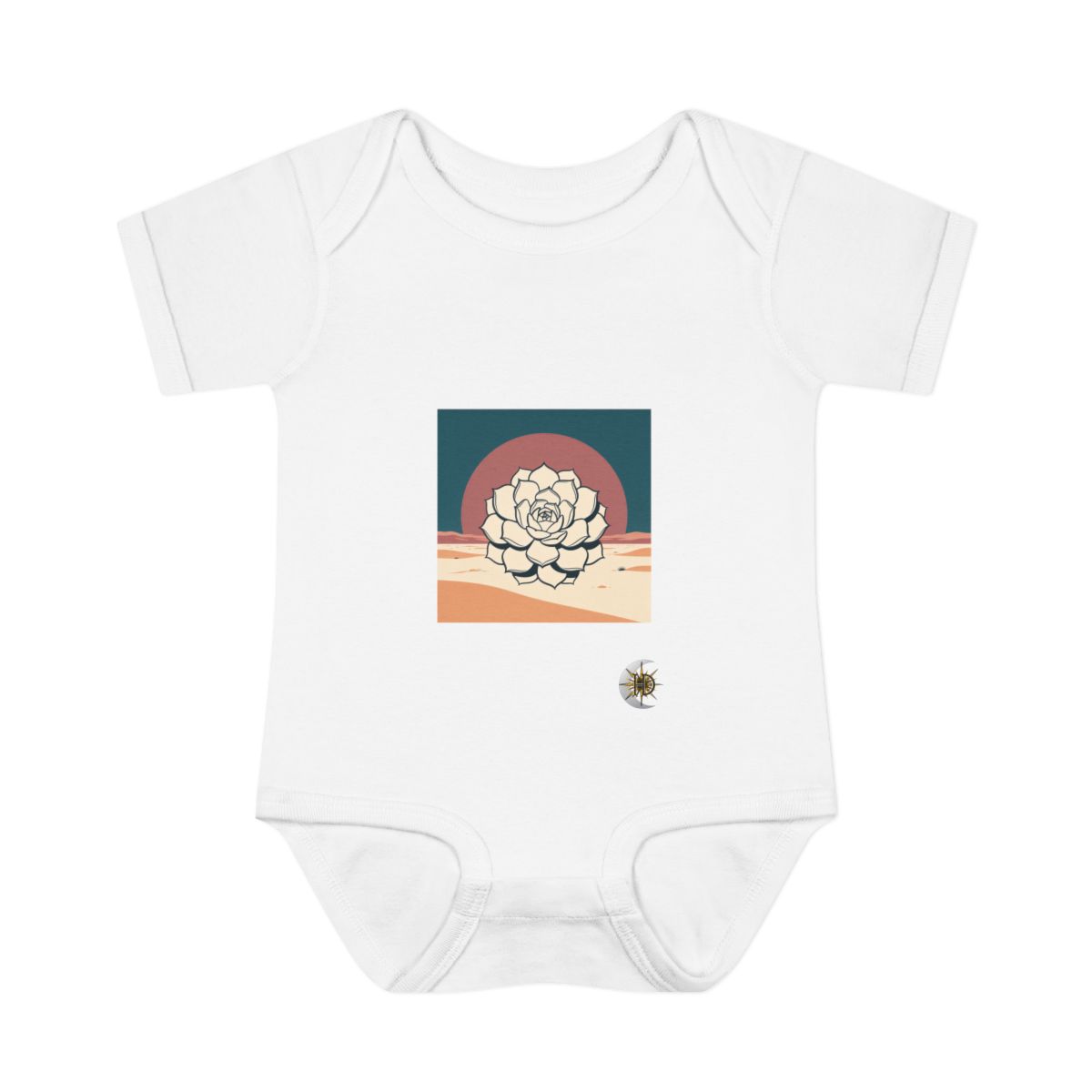 HD Desert Rosette Infant Baby Rib Bodysuit