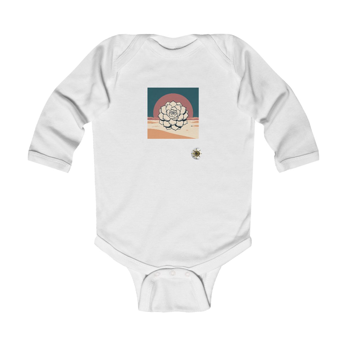 HD Desert Rosette Infant Long Sleeve Bodysuit