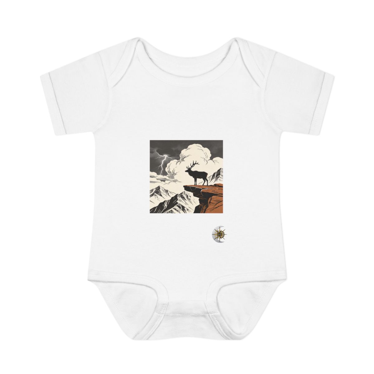 HD Ridge Elk Infant Baby Rib Bodysuit