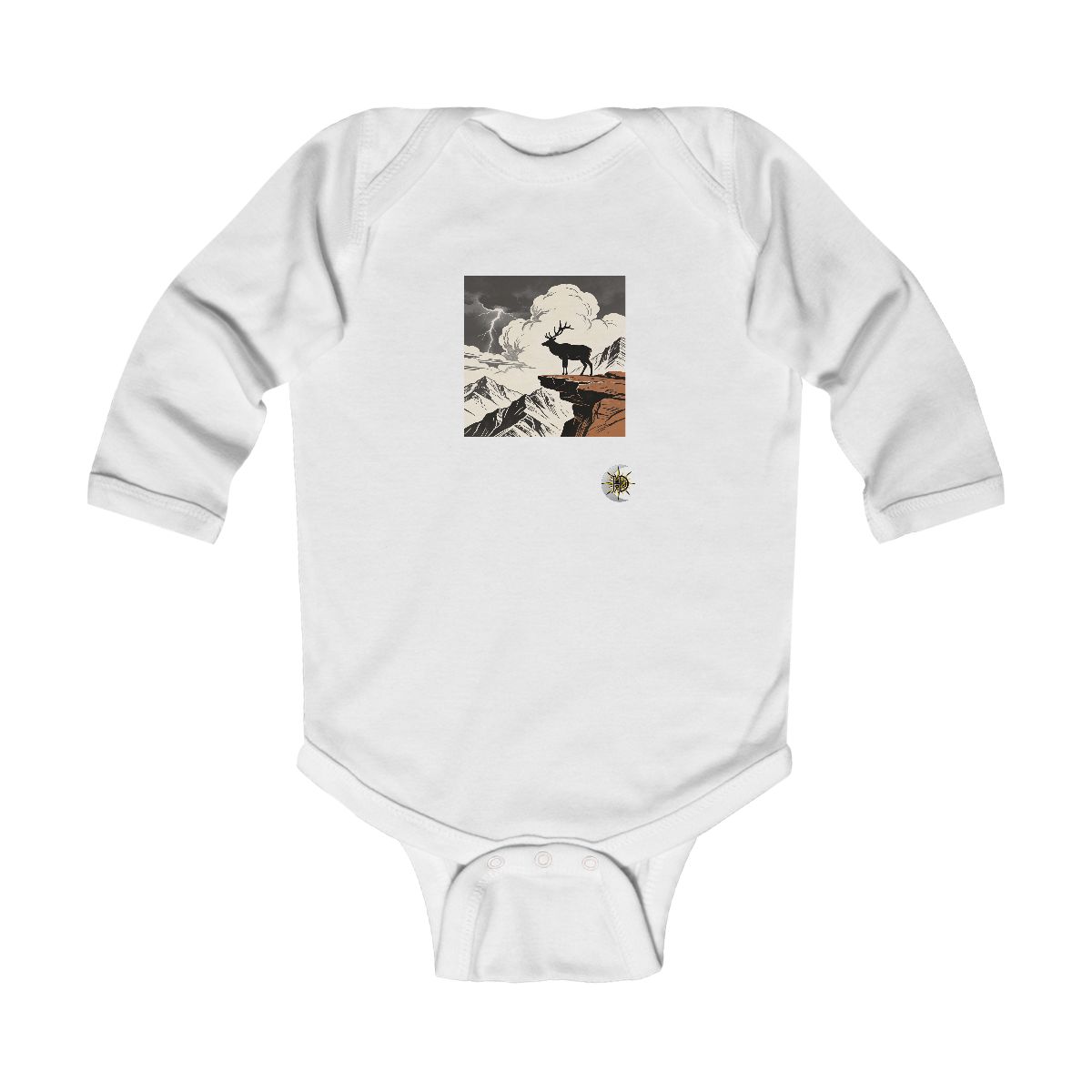 HD Ridge Elk Infant Long Sleeve Bodysuit