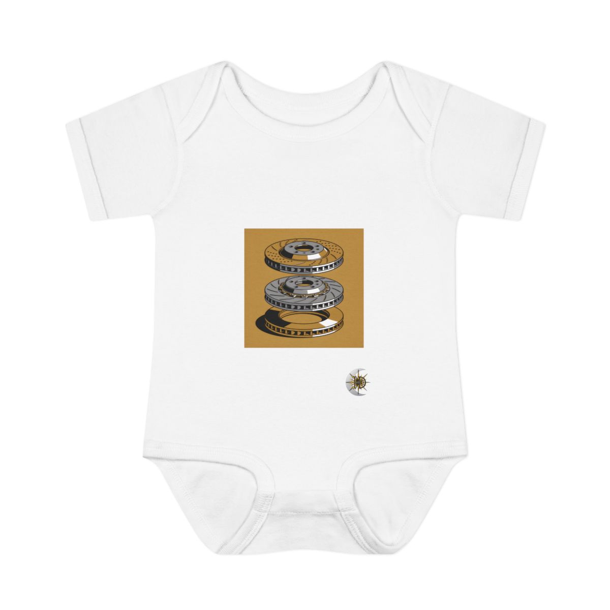 HD Rotor Stack Infant Baby Rib Bodysuit