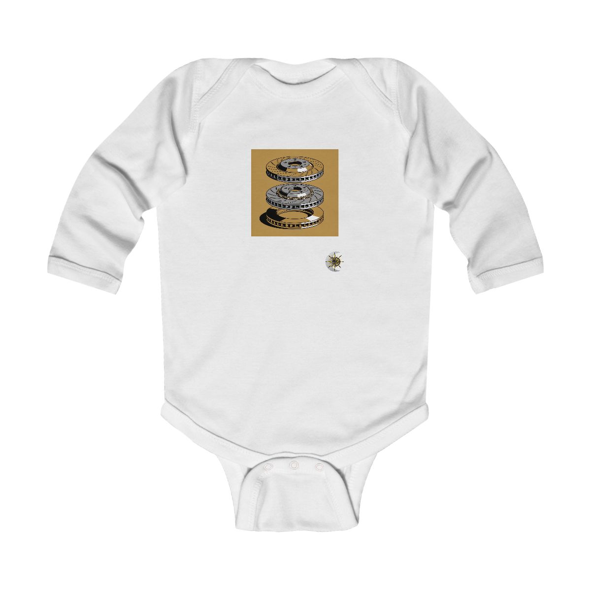HD Rotor Stack Infant Long Sleeve Bodysuit