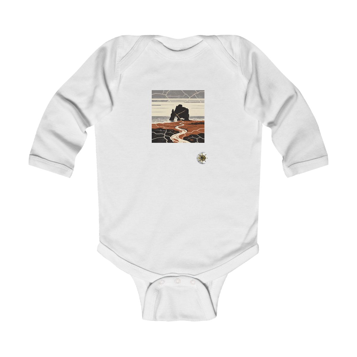 HD Copper Coast Arch Infant Long Sleeve Bodysuit