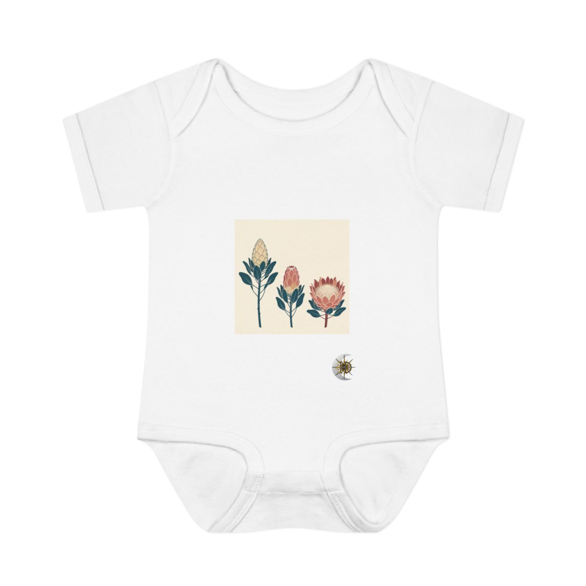 HD Protea Trio Infant Baby Rib Bodysuit