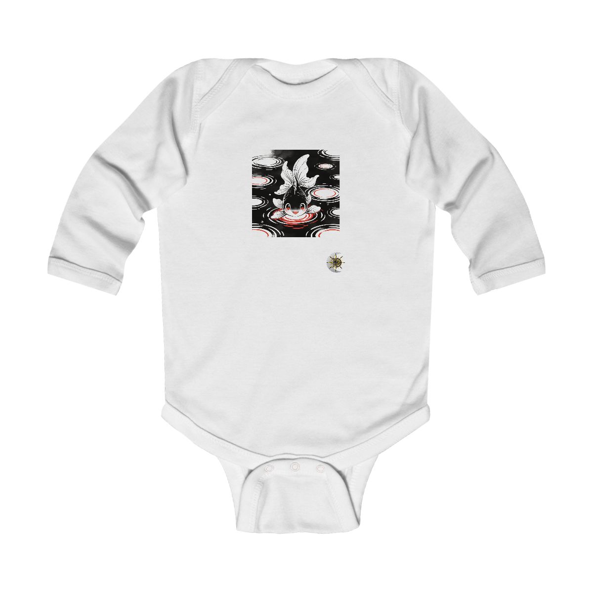 HD Ripplefin Friend Infant Long Sleeve Bodysuit