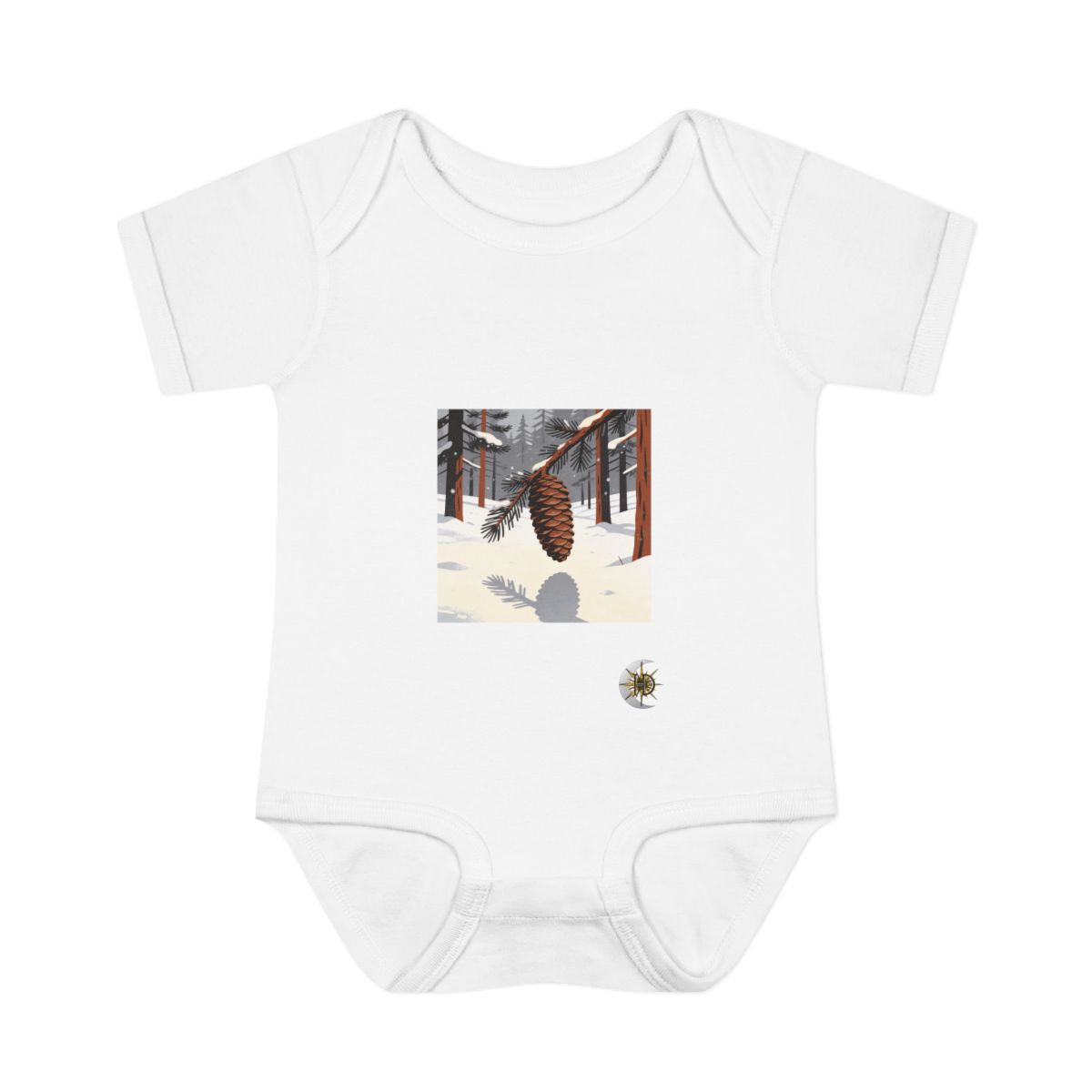 HD Winter Cone Infant Baby Rib Bodysuit