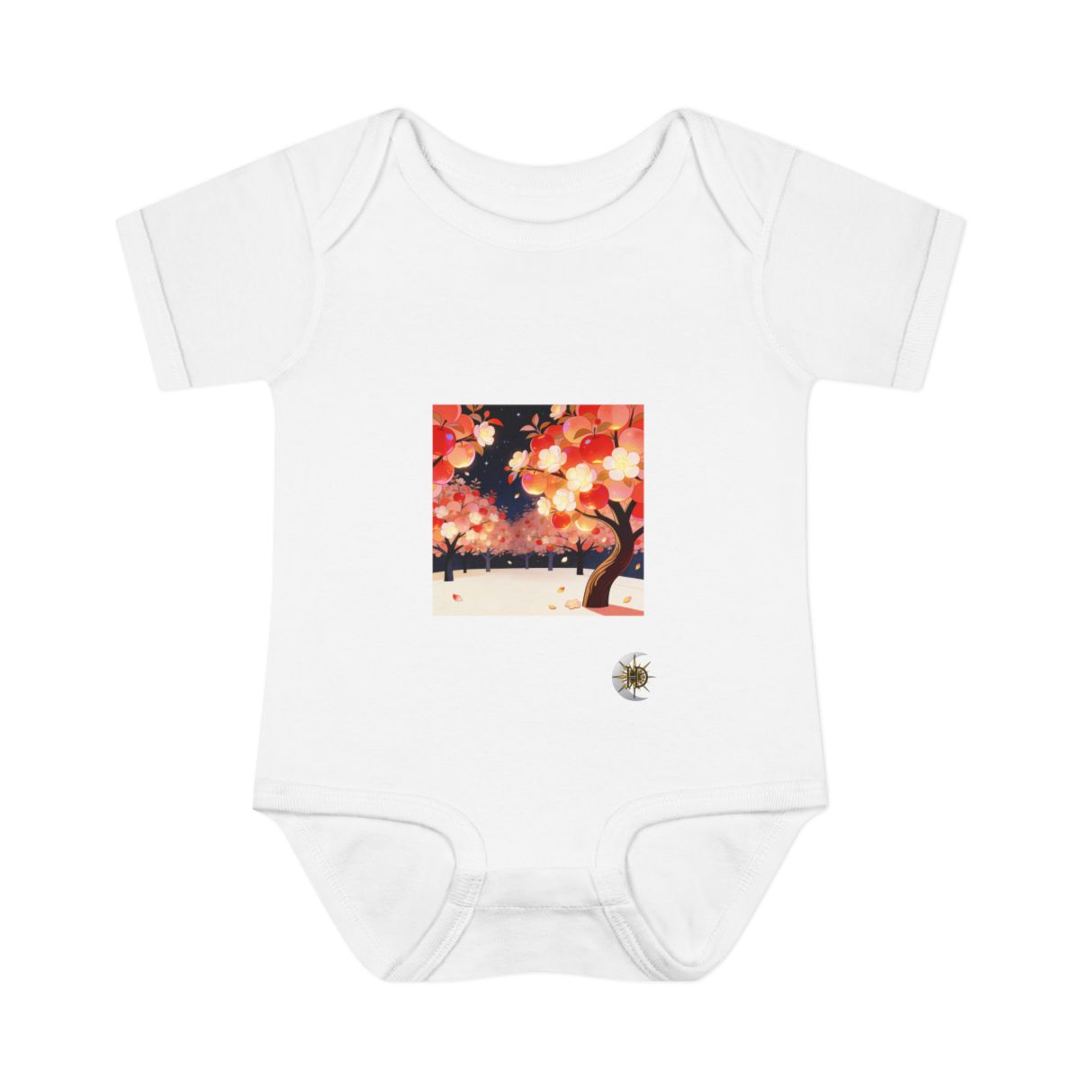 HD Emberblossom Orchard Infant Baby Rib Bodysuit