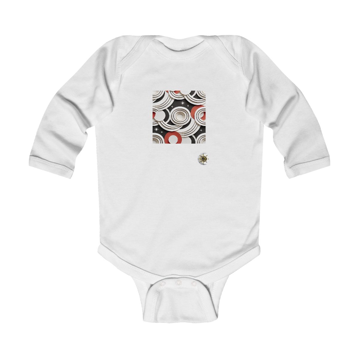 HD Paper Orbit Infant Long Sleeve Bodysuit