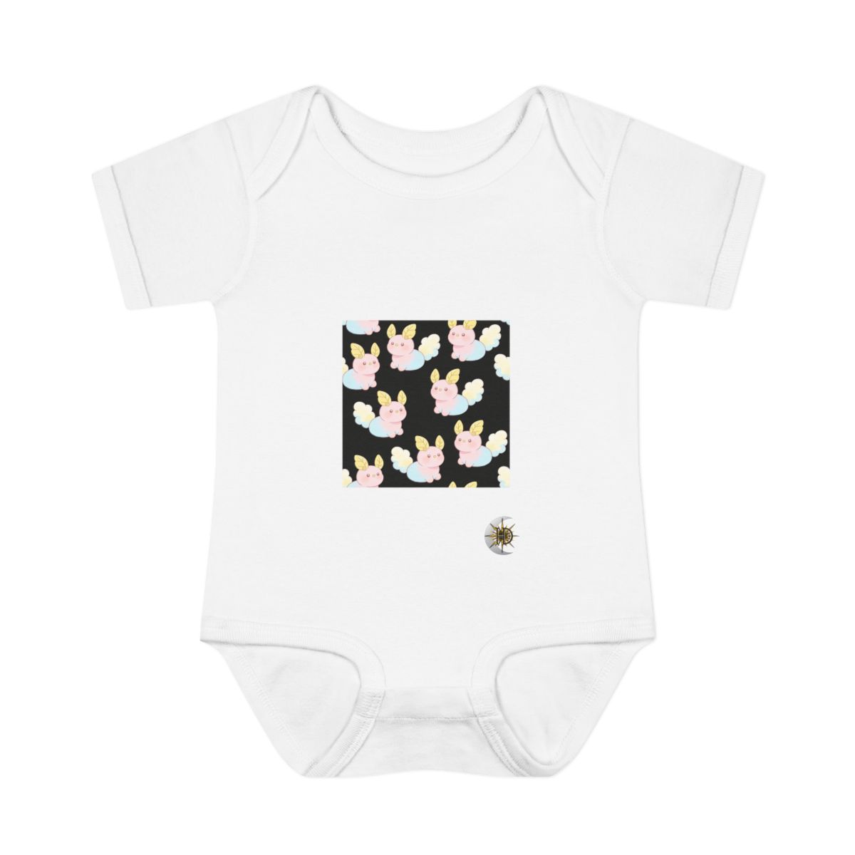 HD Pastel Leafpuffs Infant Baby Rib Bodysuit
