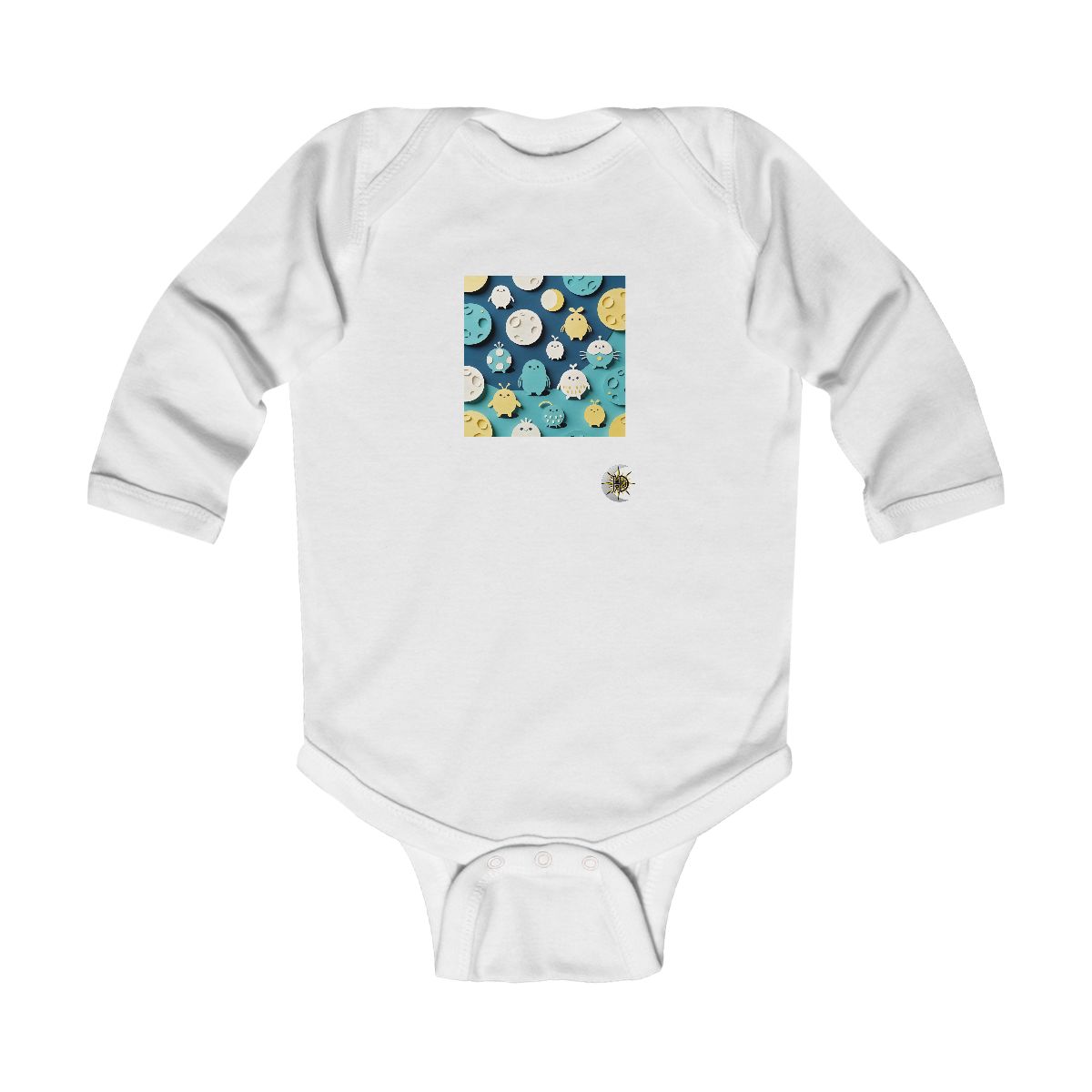 HD Moonbutton Friends Infant Long Sleeve Bodysuit