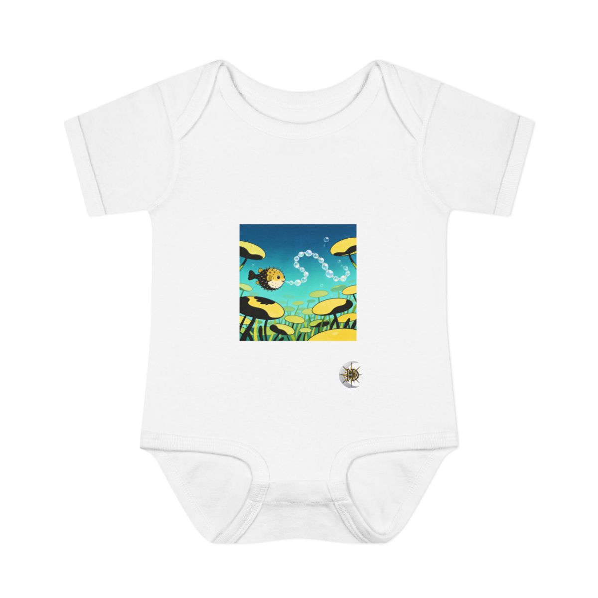 HD Bubblefin Meadow Infant Baby Rib Bodysuit