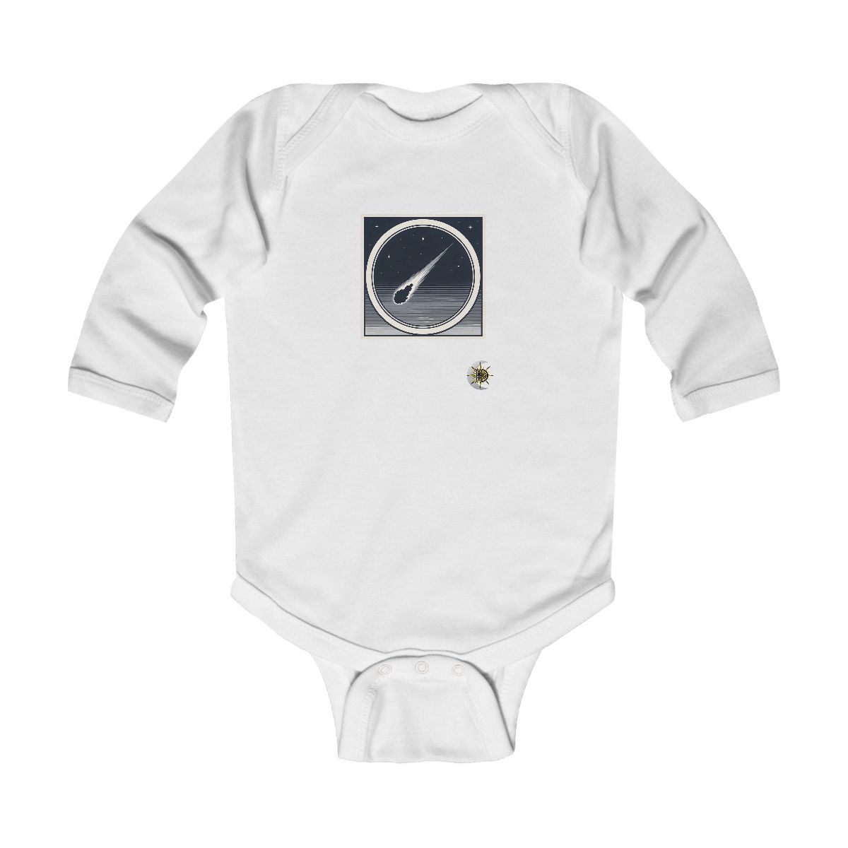 HD Midnight Meteor Infant Long Sleeve Bodysuit