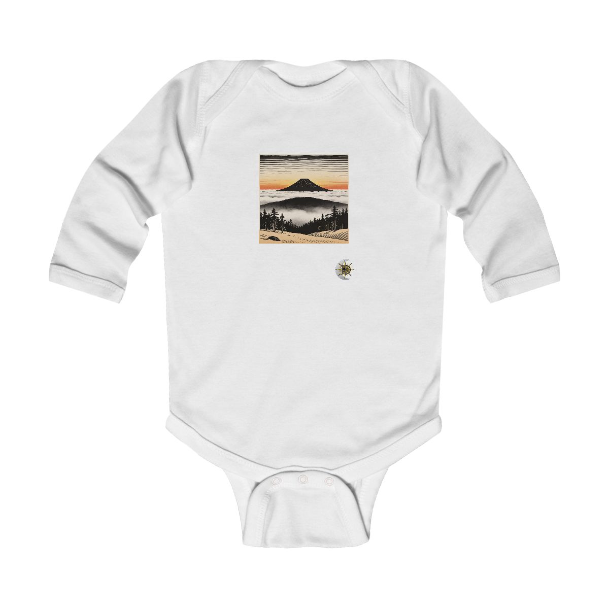 HD Sunrise Above the Clouds Infant Long Sleeve Bodysuit