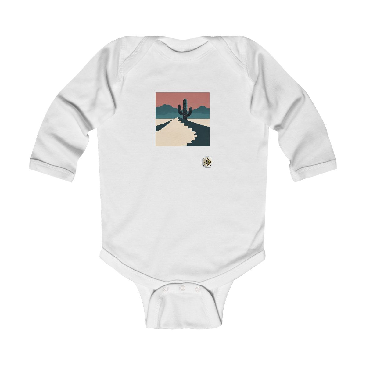 HD Desert Rose Cactus Infant Long Sleeve Bodysuit