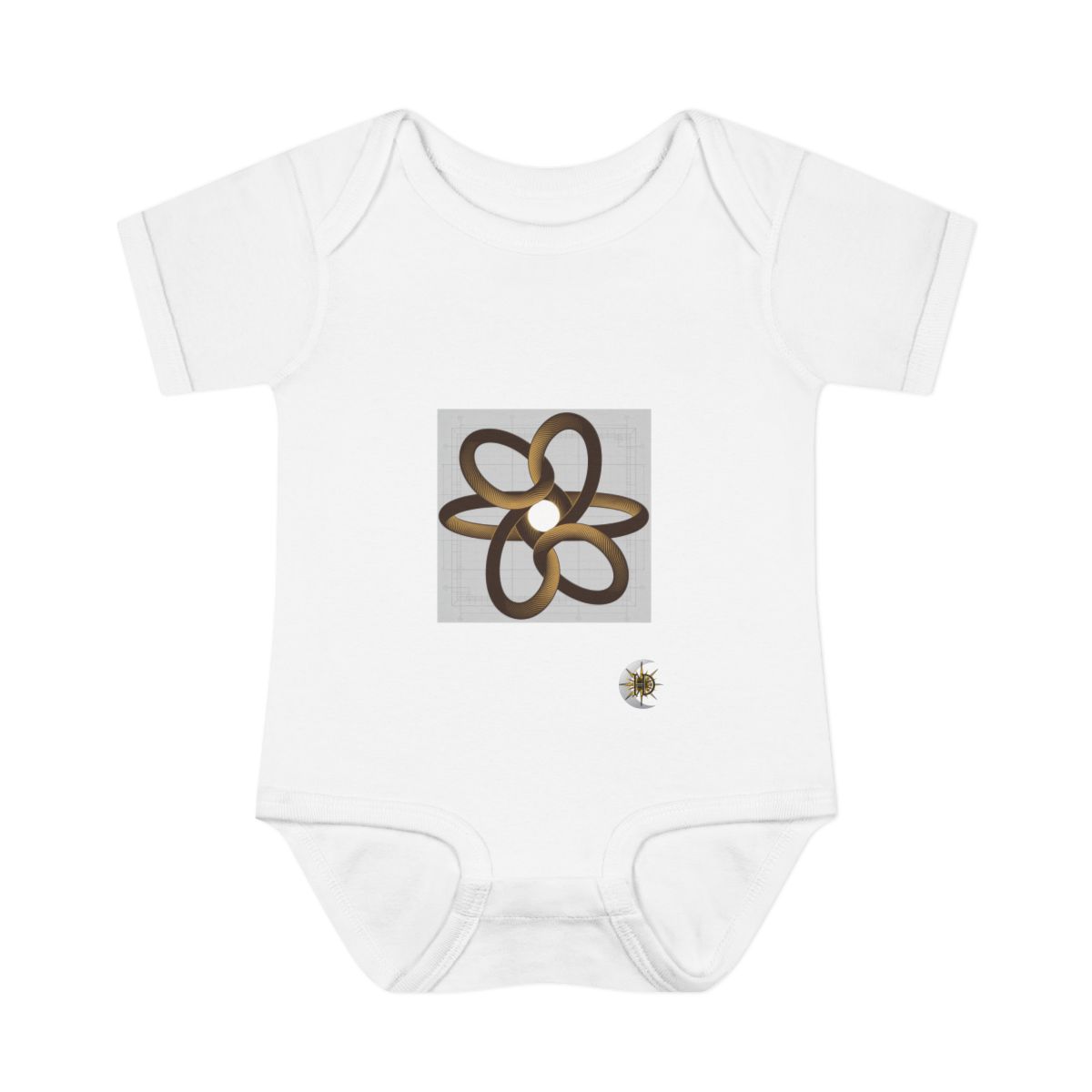 HD Copper Ribbon Orbit Infant Baby Rib Bodysuit