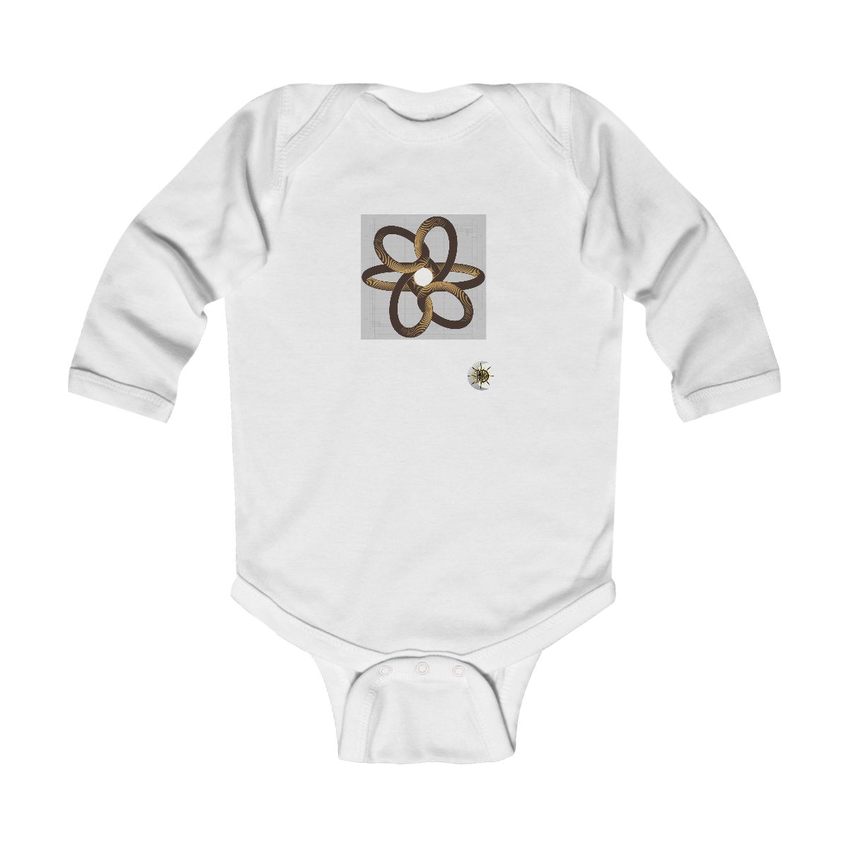 HD Copper Ribbon Orbit Infant Long Sleeve Bodysuit