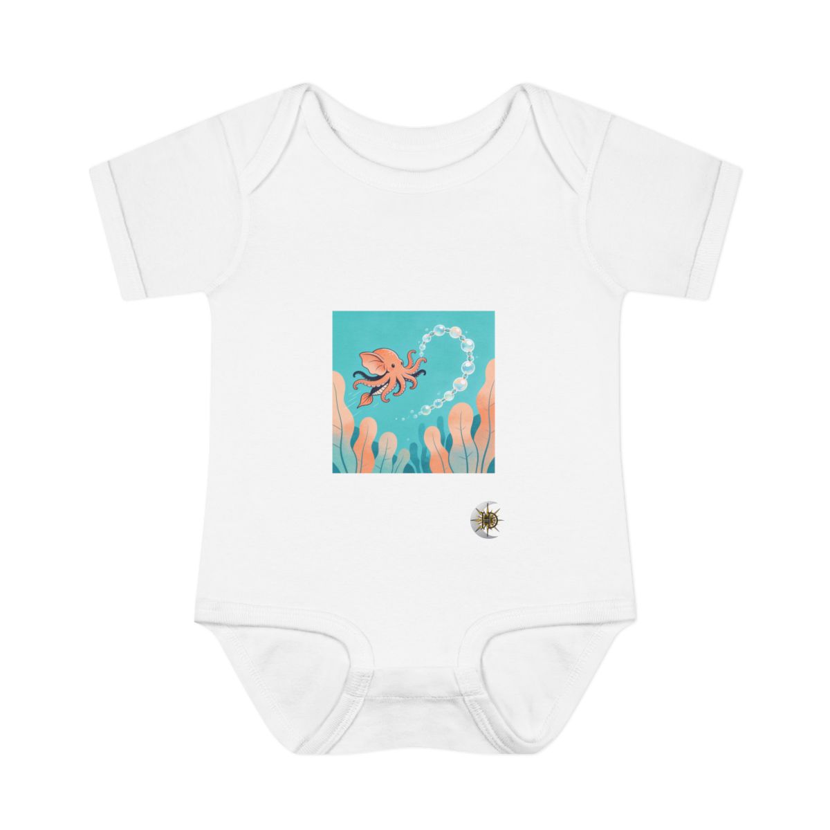 HD Bubbleloop Seafriend Infant Baby Rib Bodysuit