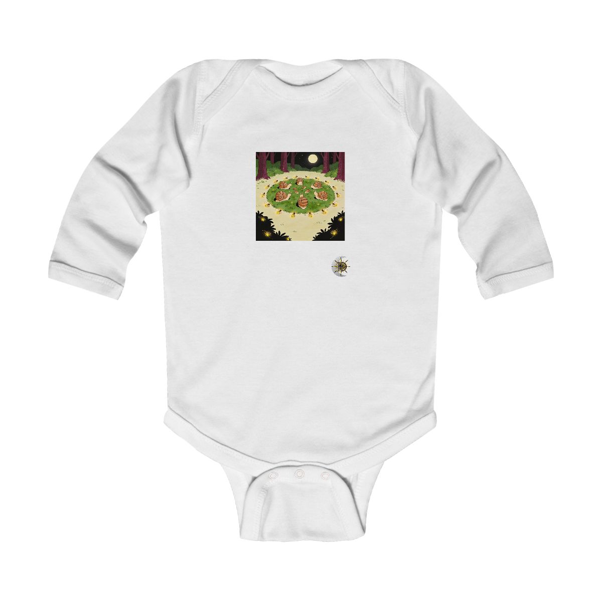 HD Firefly Snail Circle Infant Long Sleeve Bodysuit