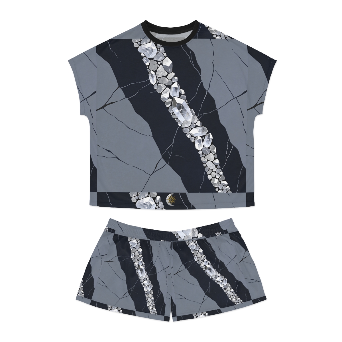 HD Silver Vein Women's Short Pajama Set