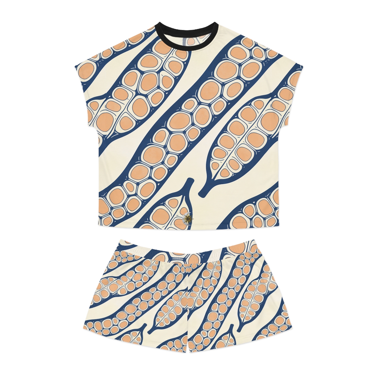 HD Apricot Seedpods Women's Short Pajama Set