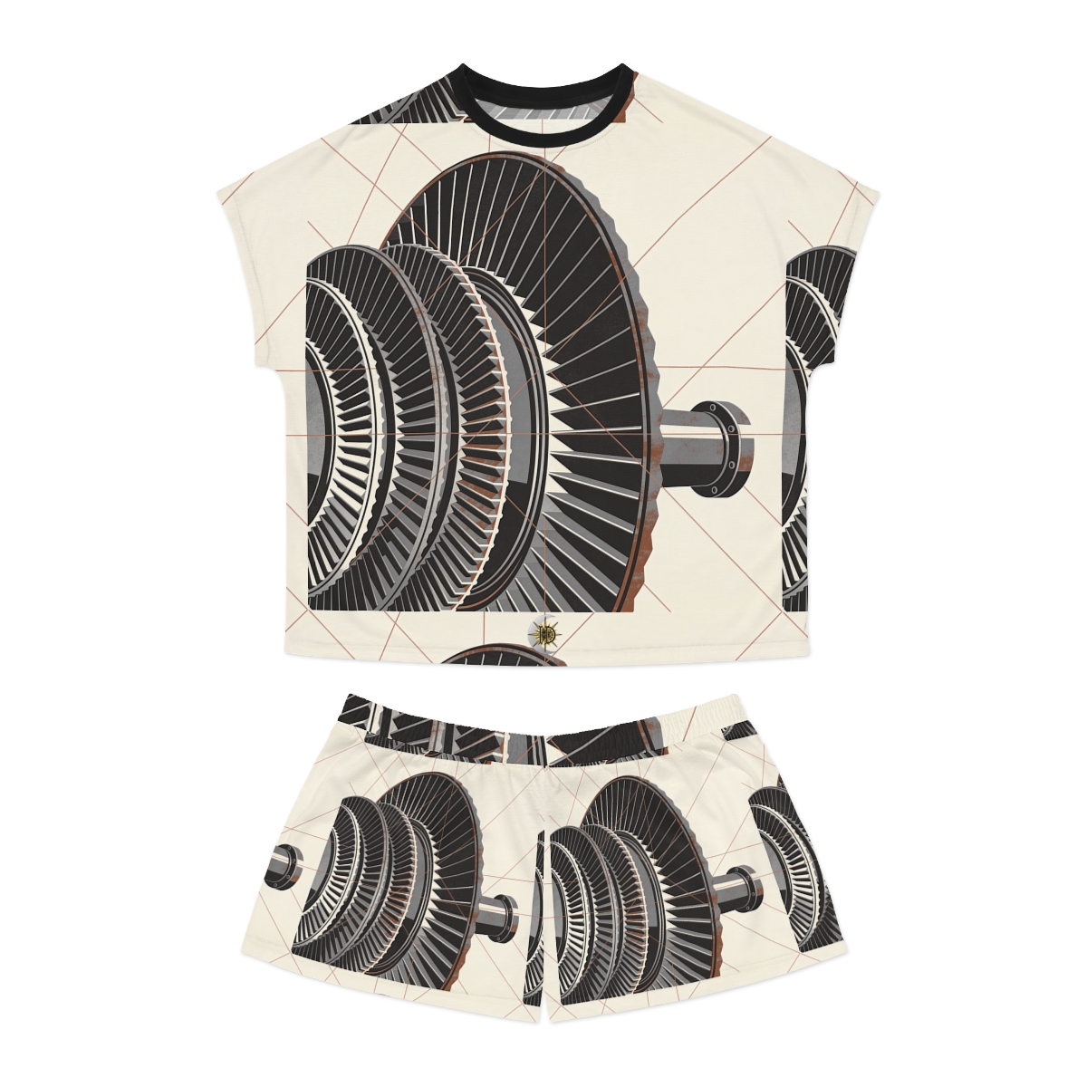 HD Copper Turbine Women's Short Pajama Set