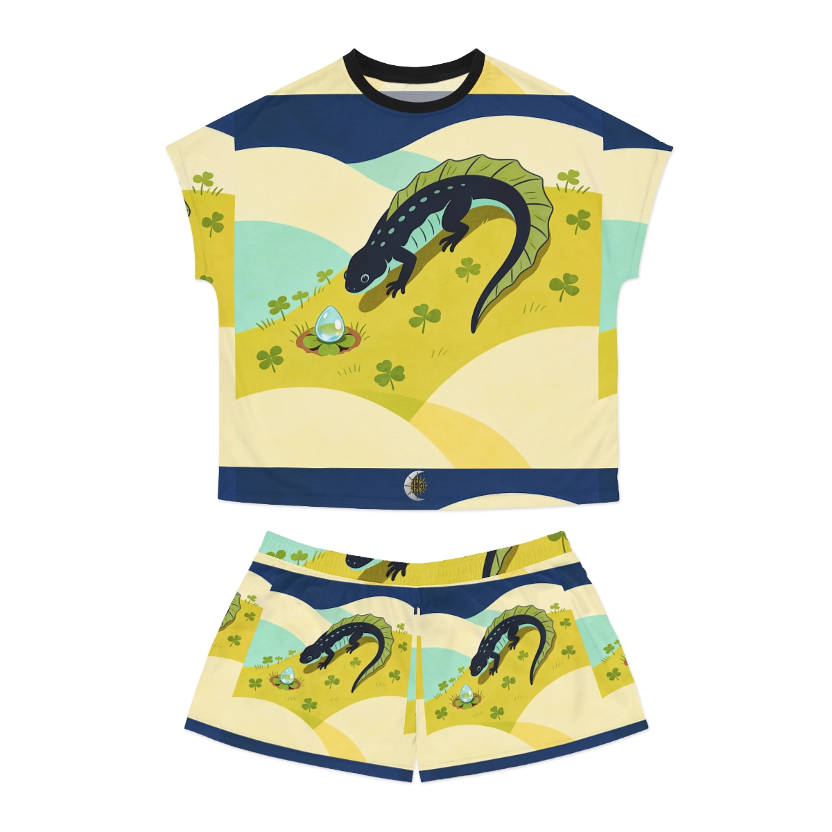 HD Meadow Newt Women's Short Pajama Set