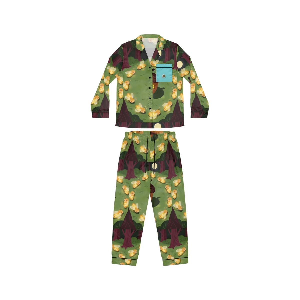 HD Original Art 339 Women's Satin Pajama Set