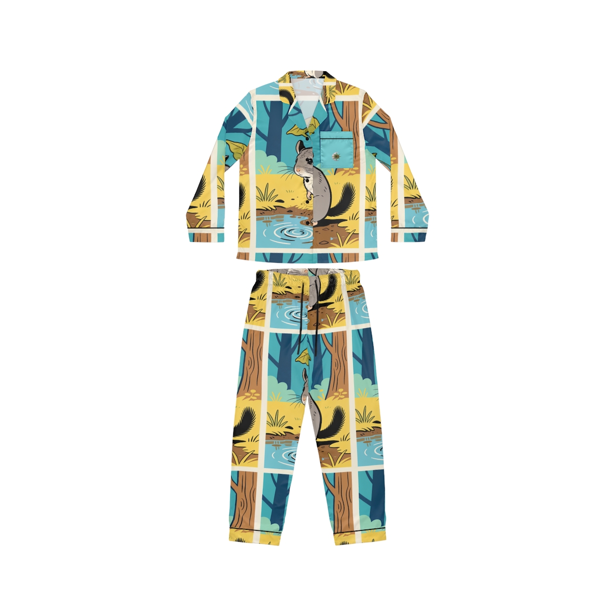 HD Original Art 354 Women's Satin Pajama Set