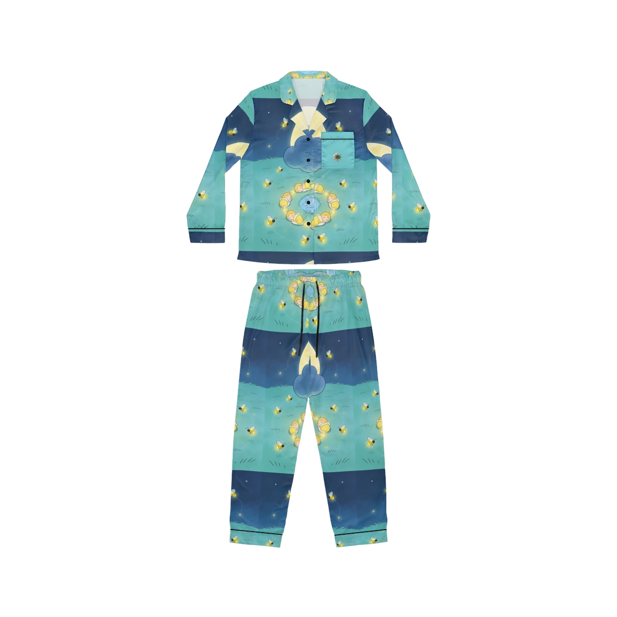 HD Original Art 369 Women's Satin Pajama Set