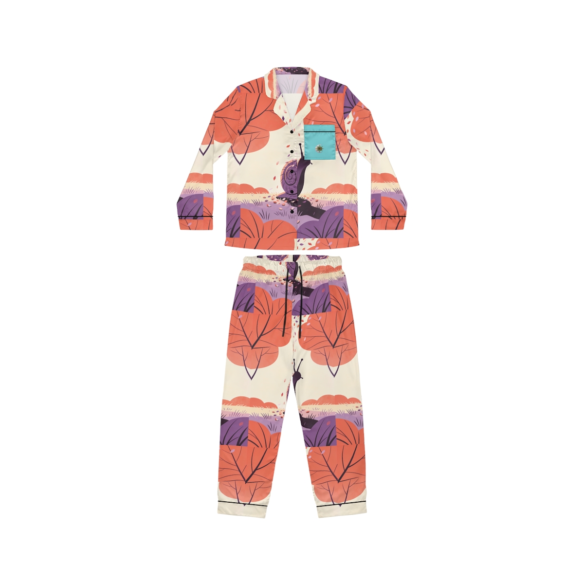 HD Original Art 465 Women's Satin Pajama Set