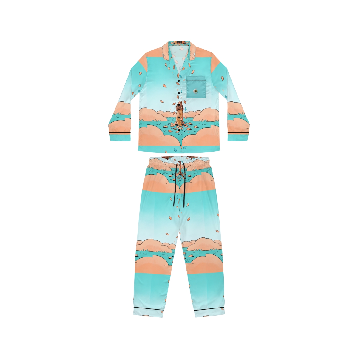 HD Original Art 561 Women's Satin Pajama Set