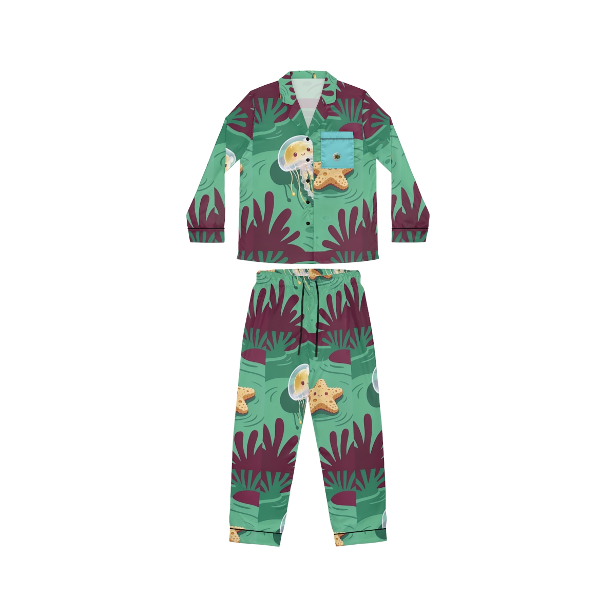HD Original Art 586 Women's Satin Pajama Set