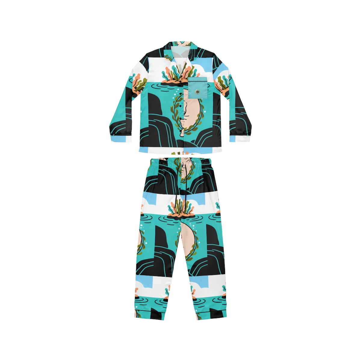 HD Original Art 670 Women's Satin Pajama Set