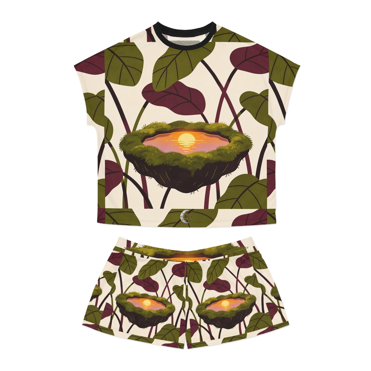 HD Original Art 874 Women's Short Pajama Set