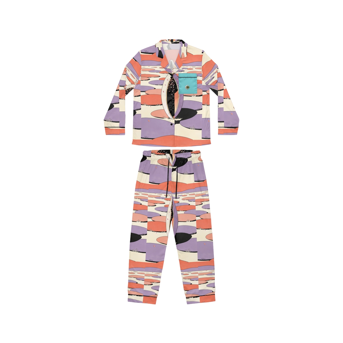 HD Original Art 1023 Women's Satin Pajama Set