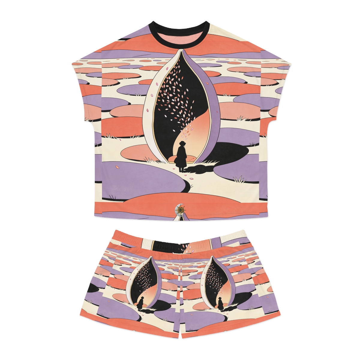 HD Original Art 1023 Women's Short Pajama Set