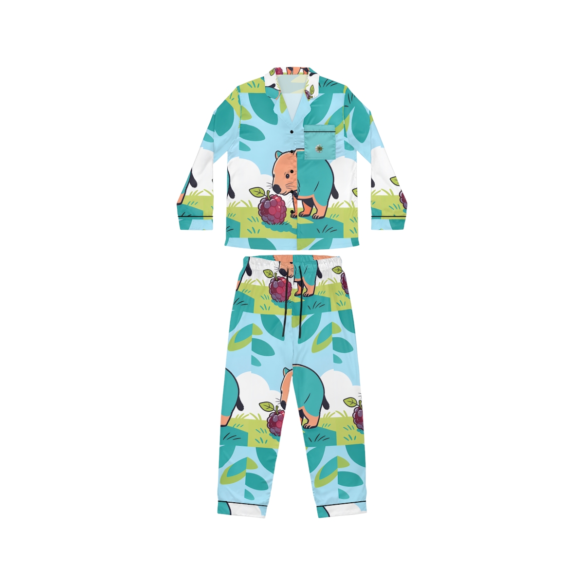 HD Original Art 1091 Women's Satin Pajama Set