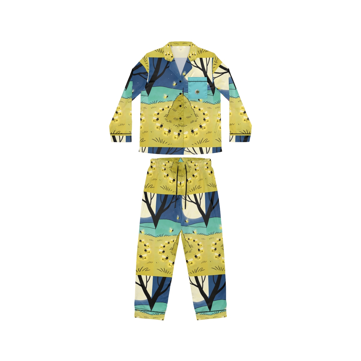 HD Original Art 1104 Women's Satin Pajama Set