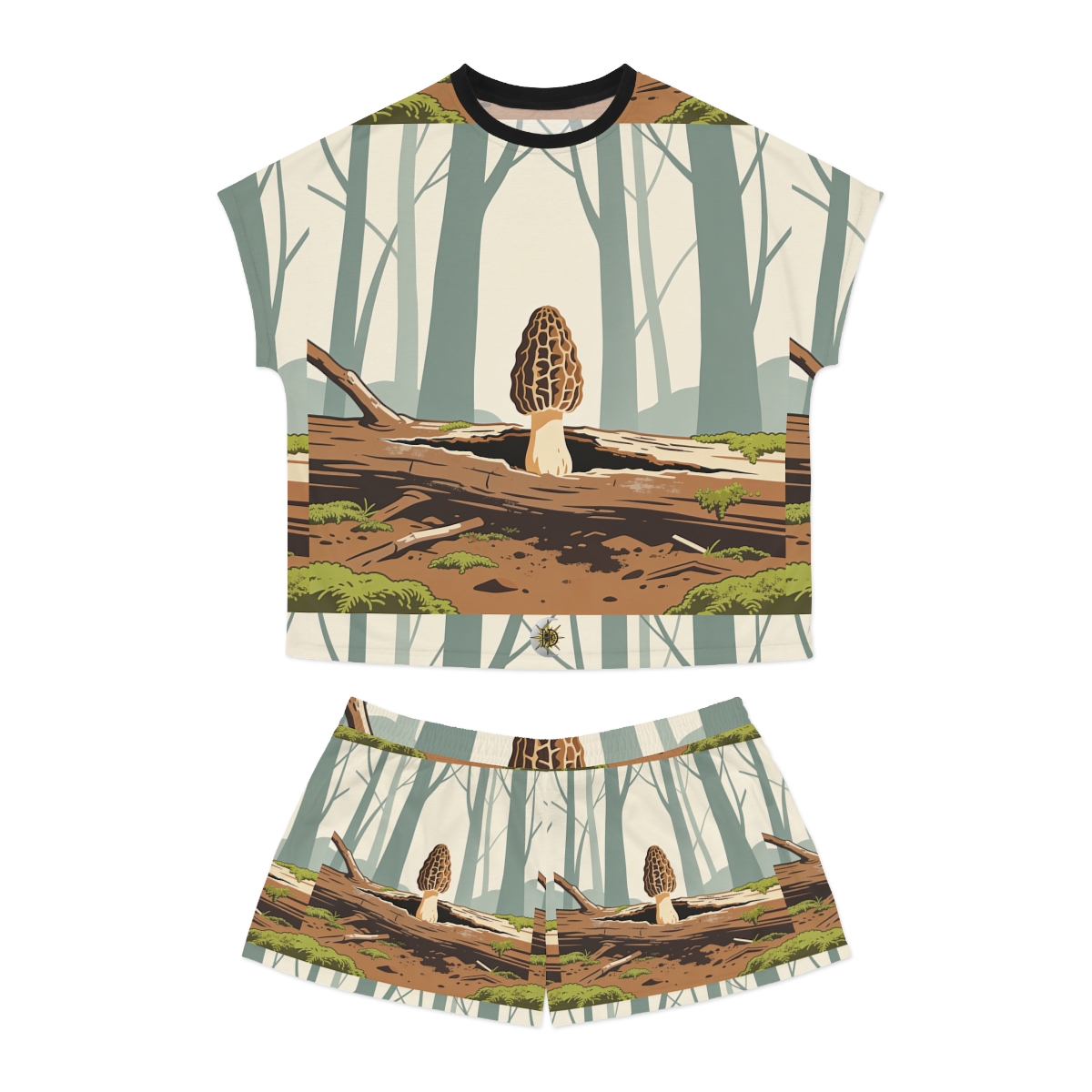 HD Morel Woodland Women's Short Pajama Set
