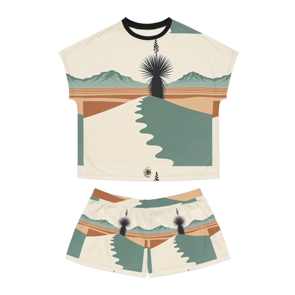 HD Yucca Desert Path Women's Short Pajama Set