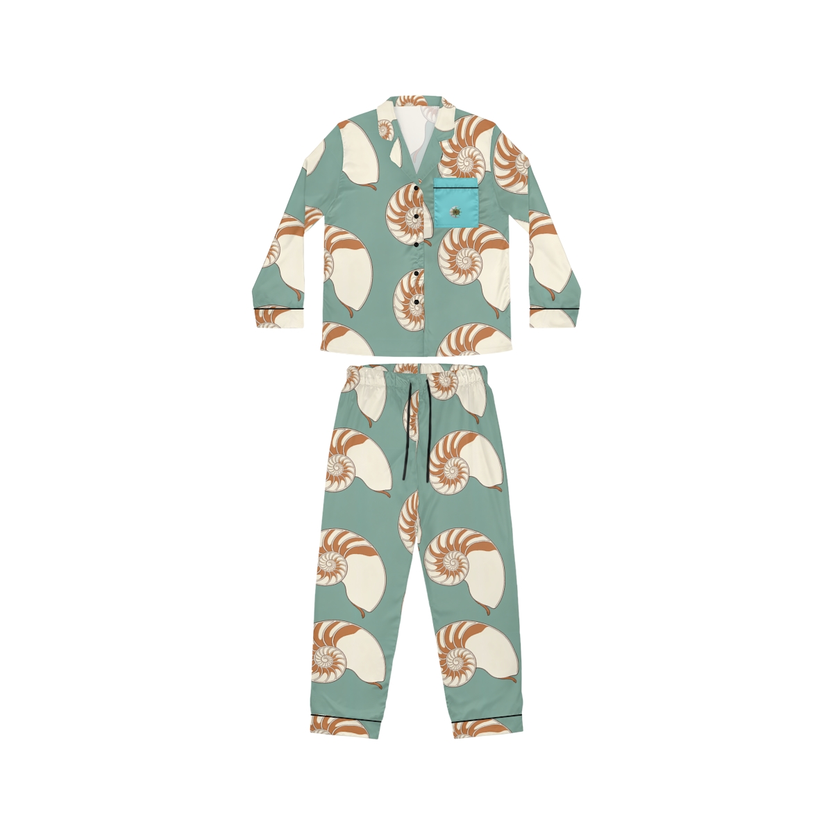 HD Nautilus Drift Women's Satin Pajama Set