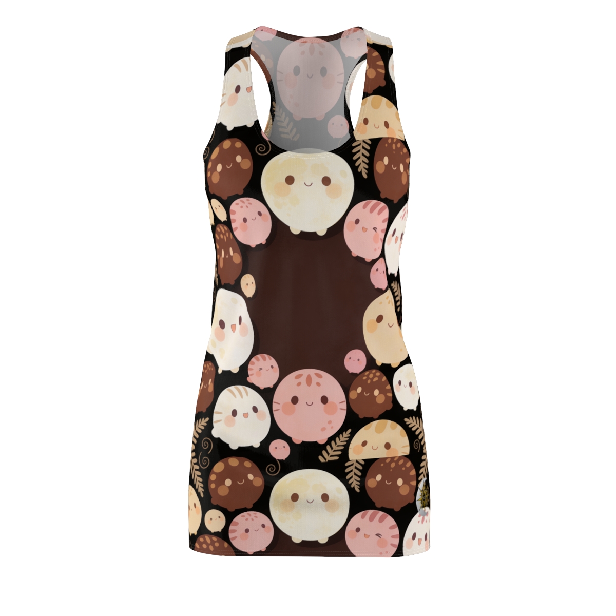 HD Pebble Moon Parade Women's Cut & Sew Racerback Dress