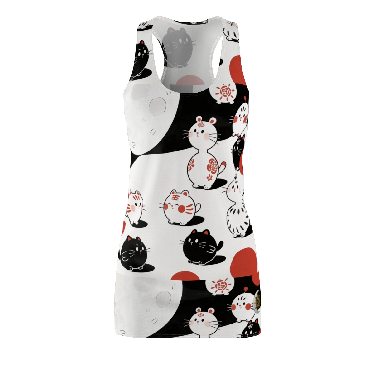 HD Moonpetal Friends Women's Cut & Sew Racerback Dress
