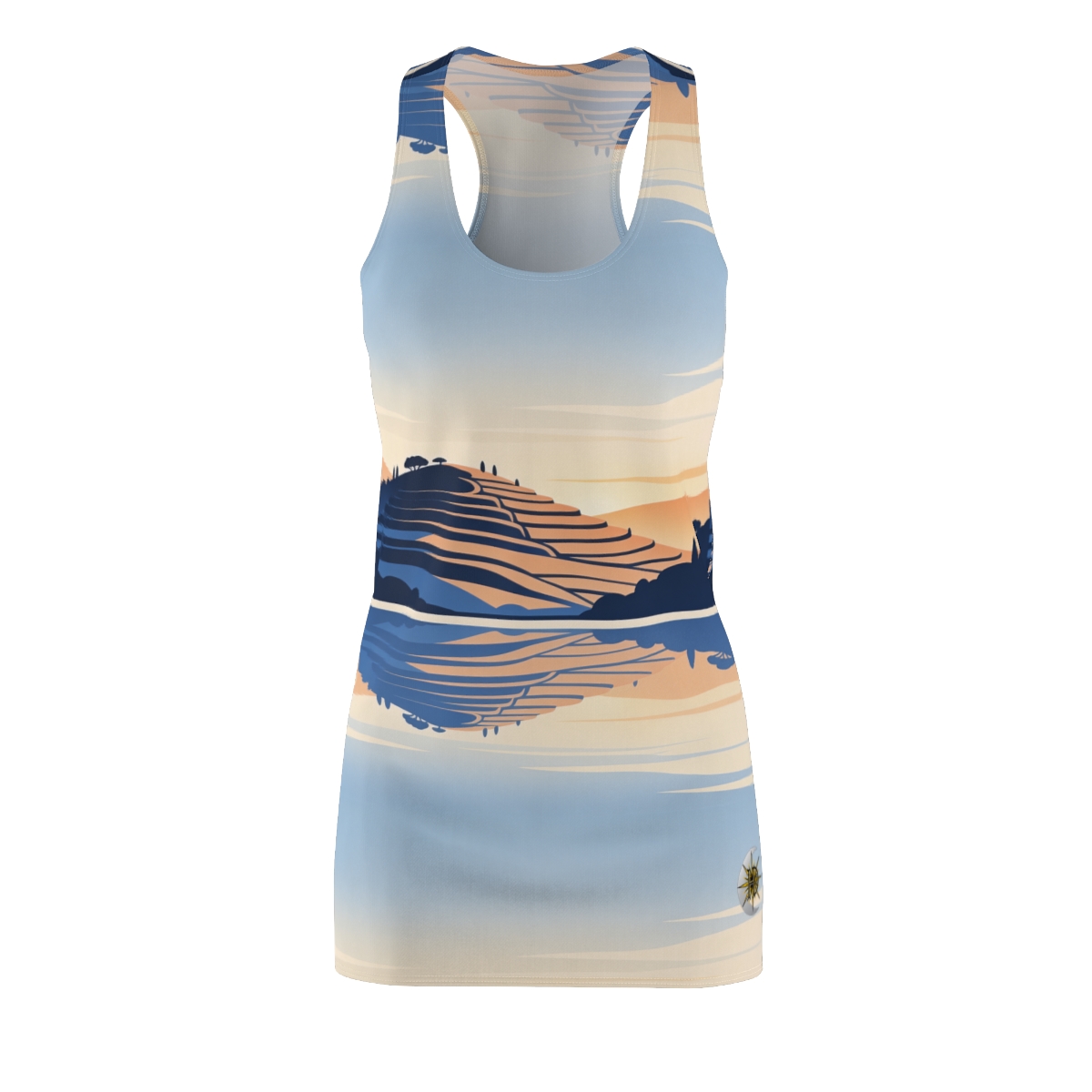 HD Terrace Reflections Women's Cut & Sew Racerback Dress