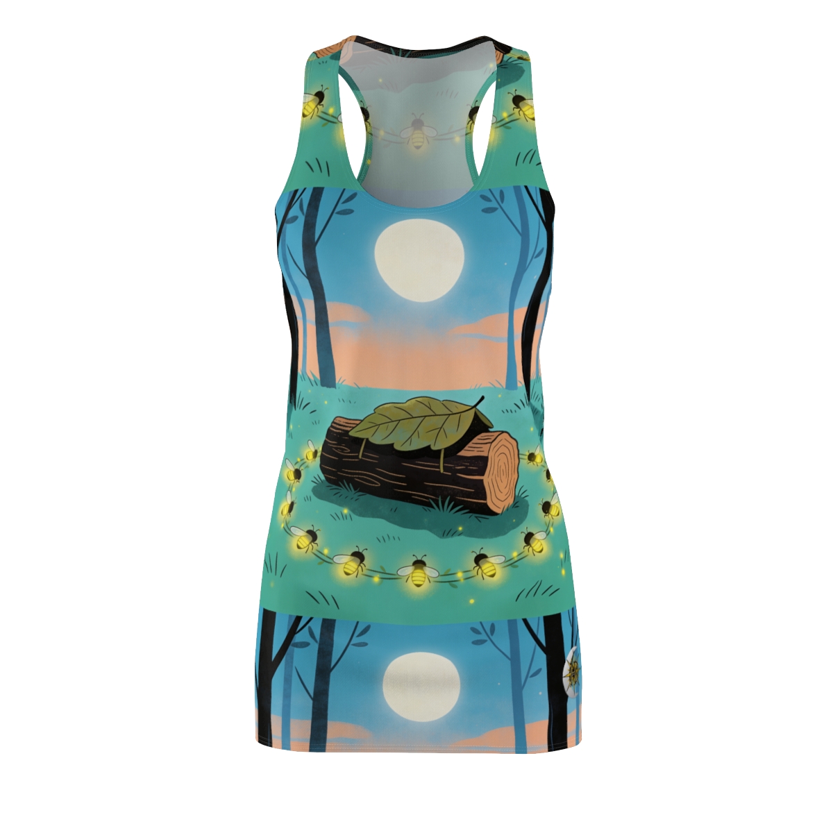 HD Firefly Circle Women's Cut & Sew Racerback Dress