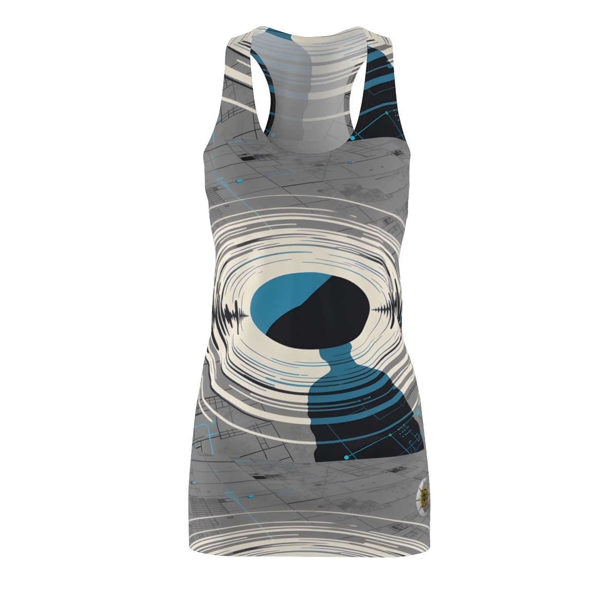 HD Echo Circuit Women's Cut & Sew Racerback Dress