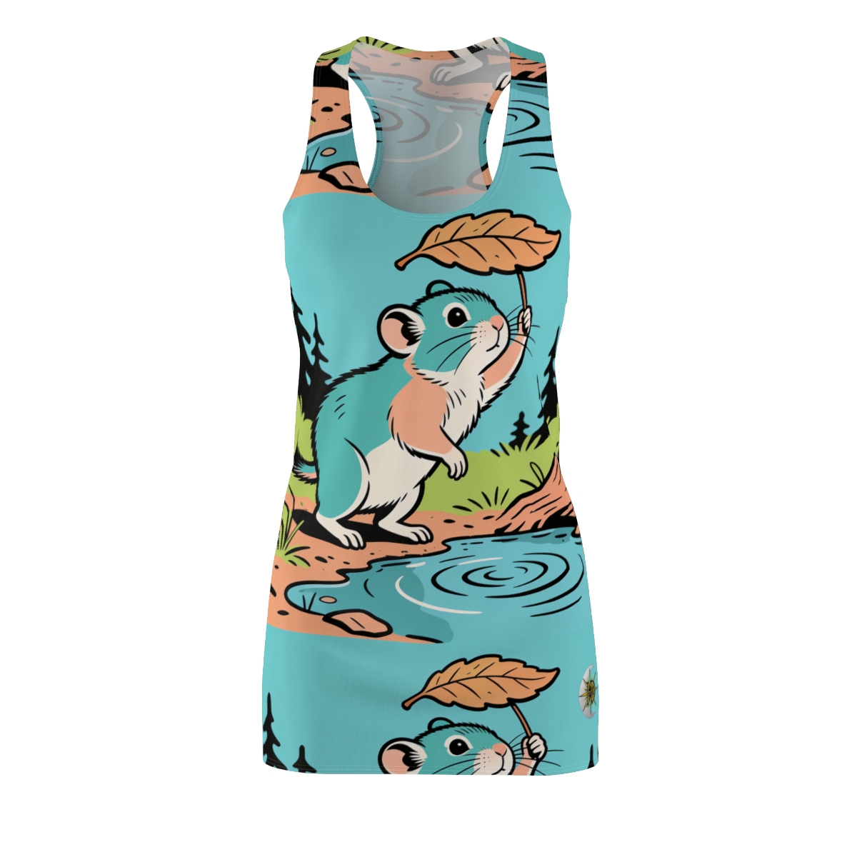 HD Leafshade Companion Women's Cut & Sew Racerback Dress