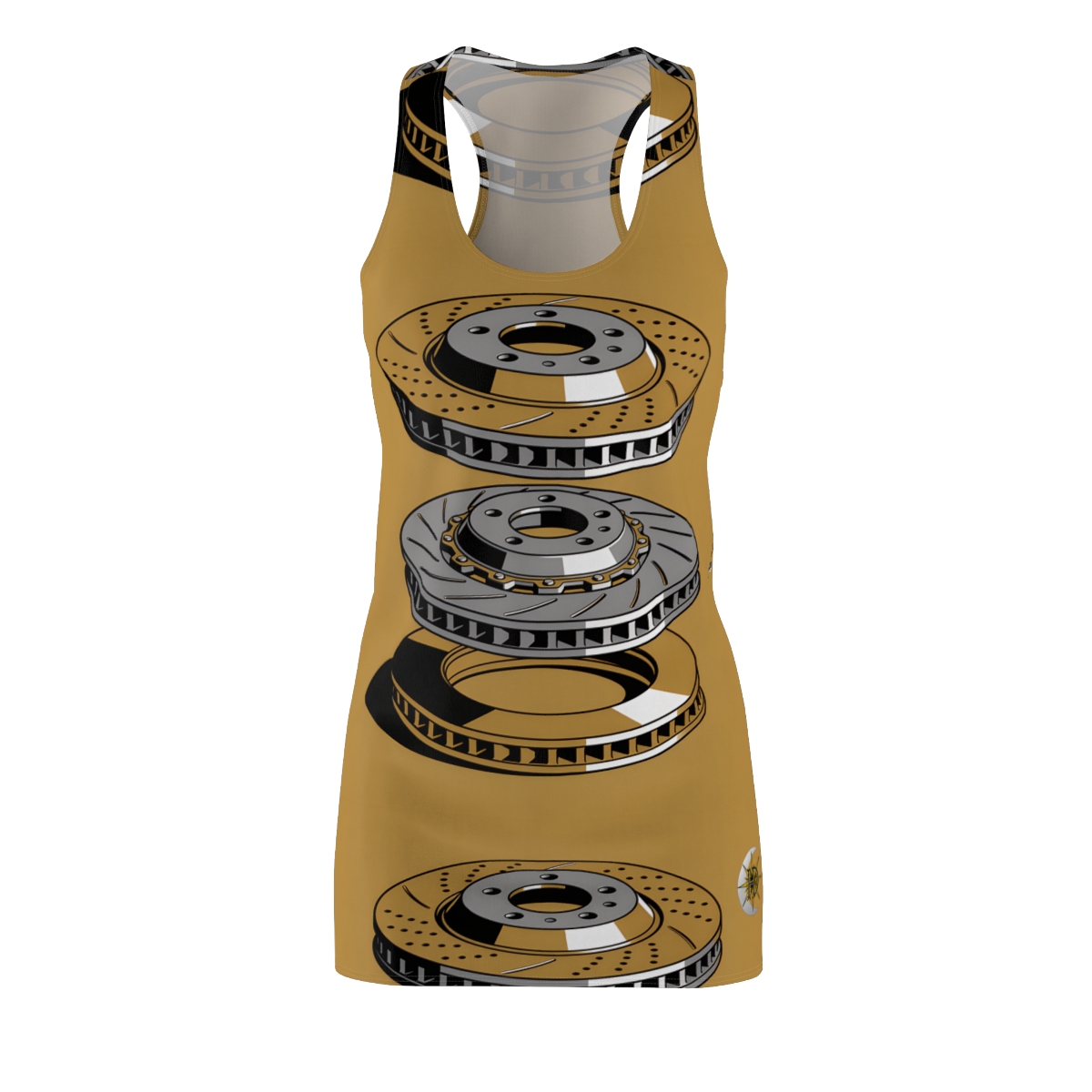 HD Rotor Stack Women's Cut & Sew Racerback Dress