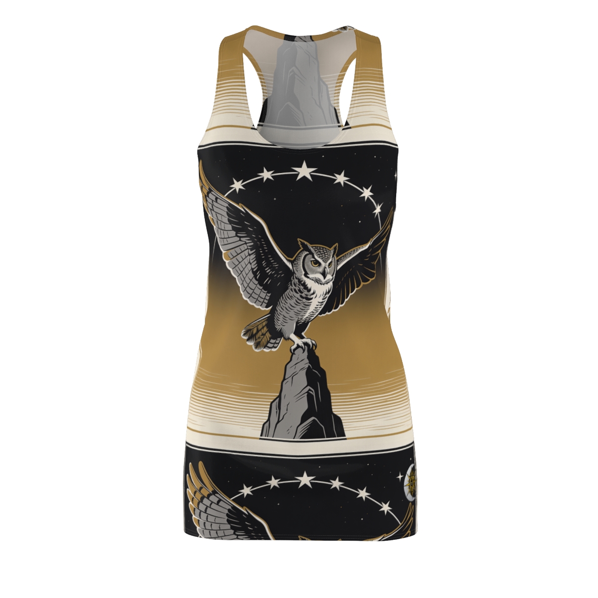 HD Golden Nightwatch Women's Cut & Sew Racerback Dress